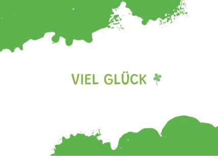Grußkarte Viel Glück