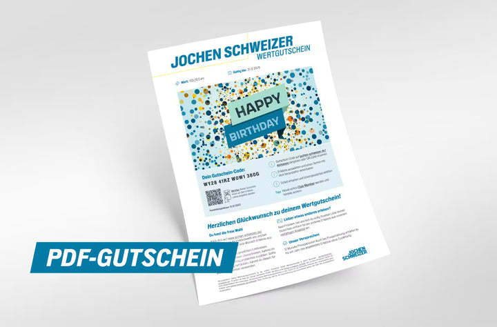 Jochen Schweizer Wertgutschein- Erlebnisse verschenken
