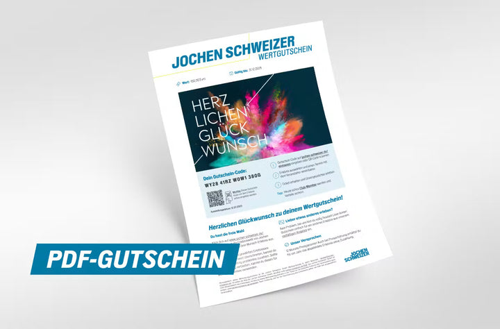 Jochen Schweizer Wertgutschein- Erlebnisse verschenken