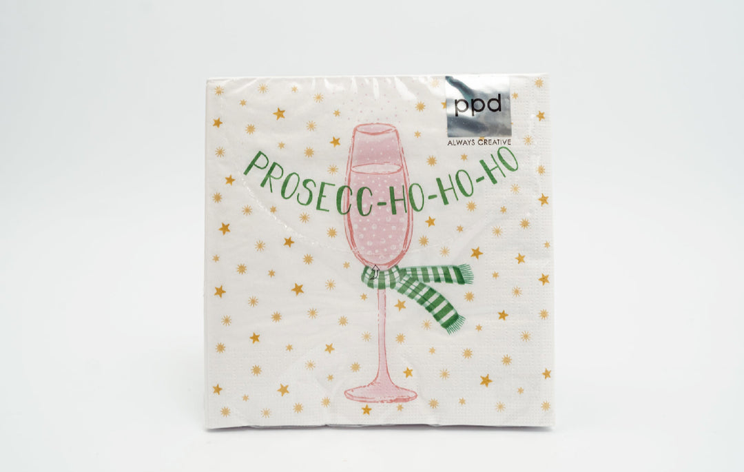 Servietten "Prosecc-Ho-Ho-Ho“