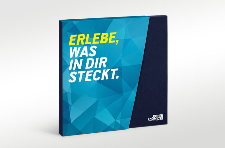 Jochen Schweizer Geschenkverpackung für Wertgutschein – (nur in Verbindung mit Jochen Schweizer Wertguschein)
