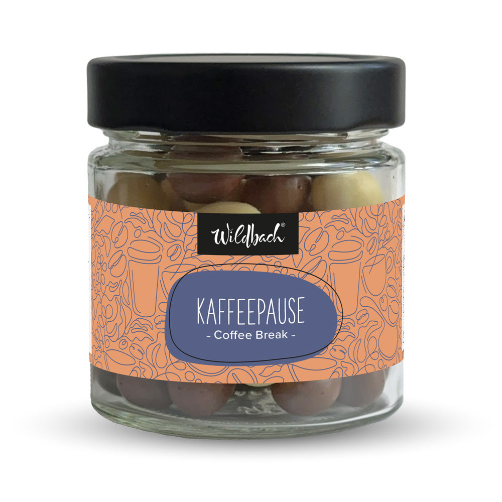 Dragierte Kaffeebohnen im Schokomantel Kaffeepause