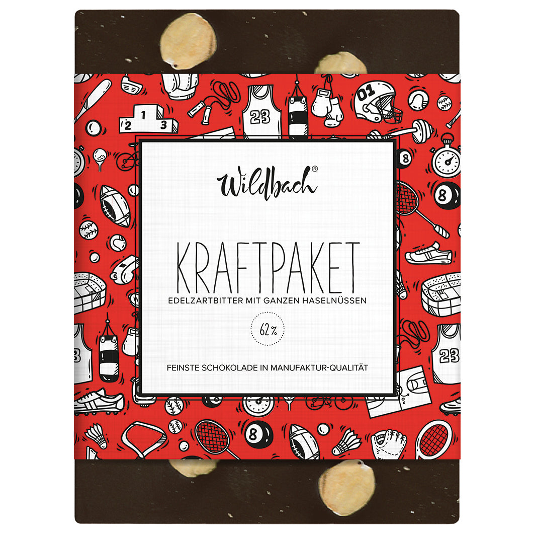 Schokolade Kraftpaket – Bestandteil der Geschenkbox Big Merry Moments