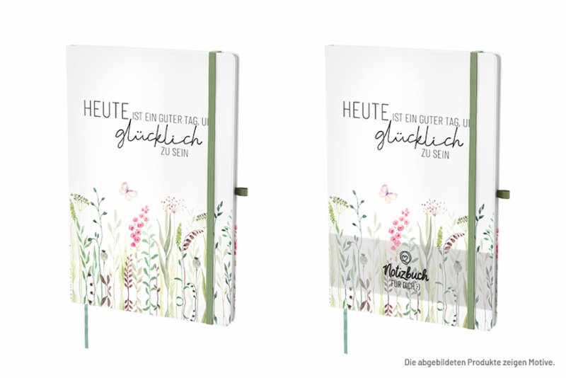 Notizbuch Heute ist ein guter Tag, um glücklich zu sein