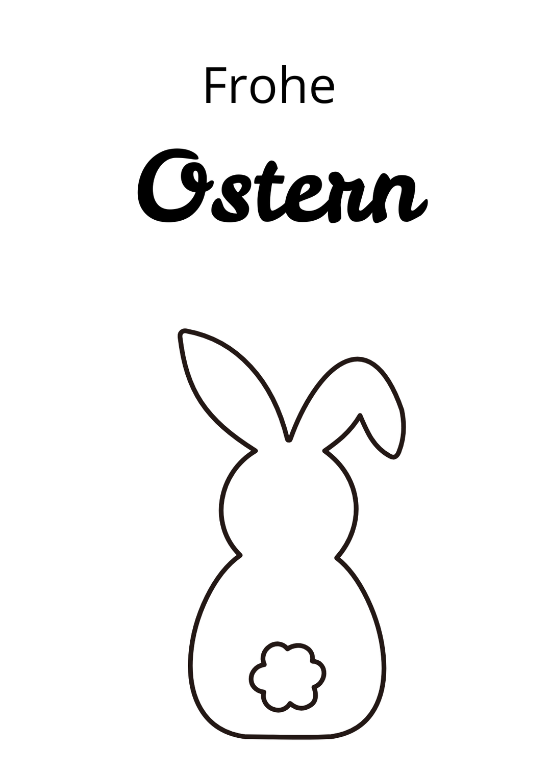 Grußkarte Frohe Ostern