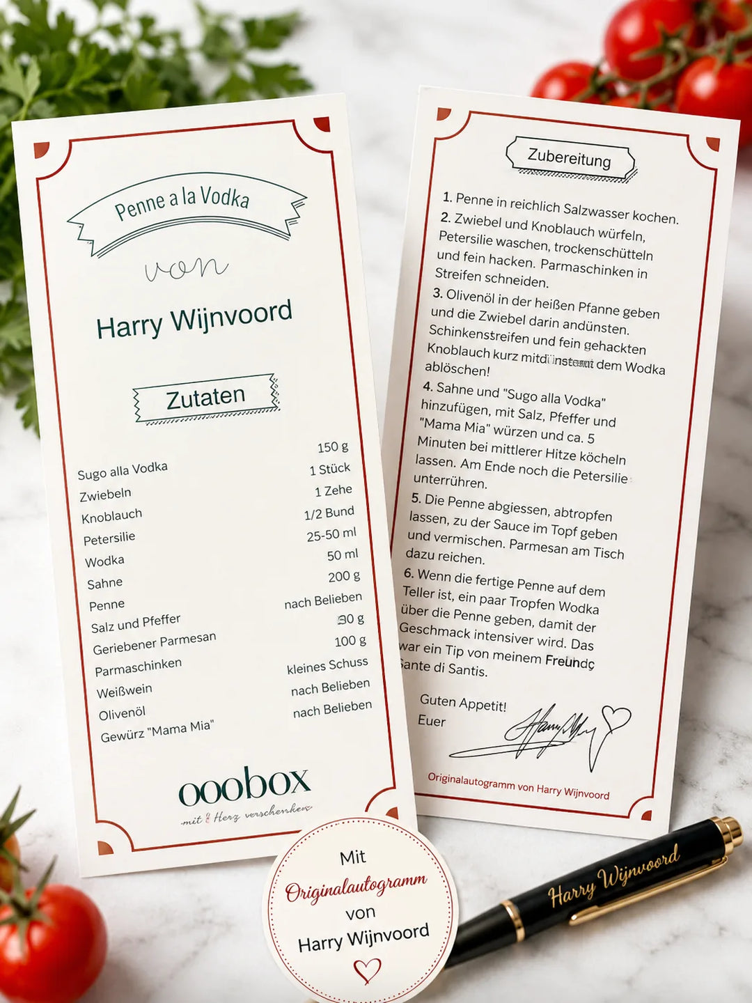 Harry Wijnvoord Gourmet Box - alles für Penne alla Vodka