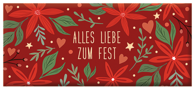 Schokolade "Alles Gute zum Fest"