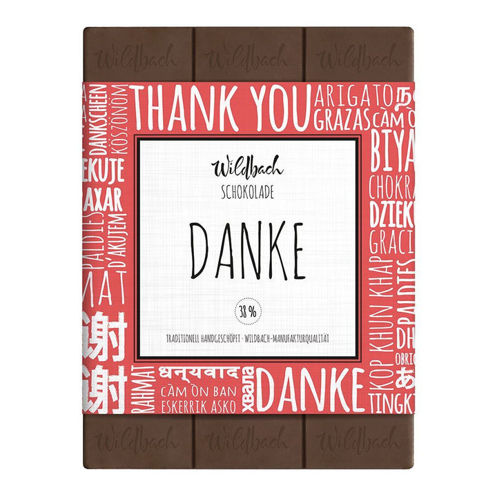 Geschenkbox Danke für Deinen Einsatz mit Kuchen, Schokolade, Keksen und Trüffeln
