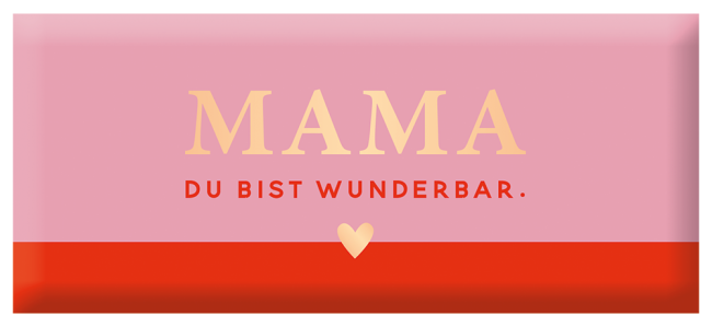 Mini-Schokolade Mama du bist wunderbar