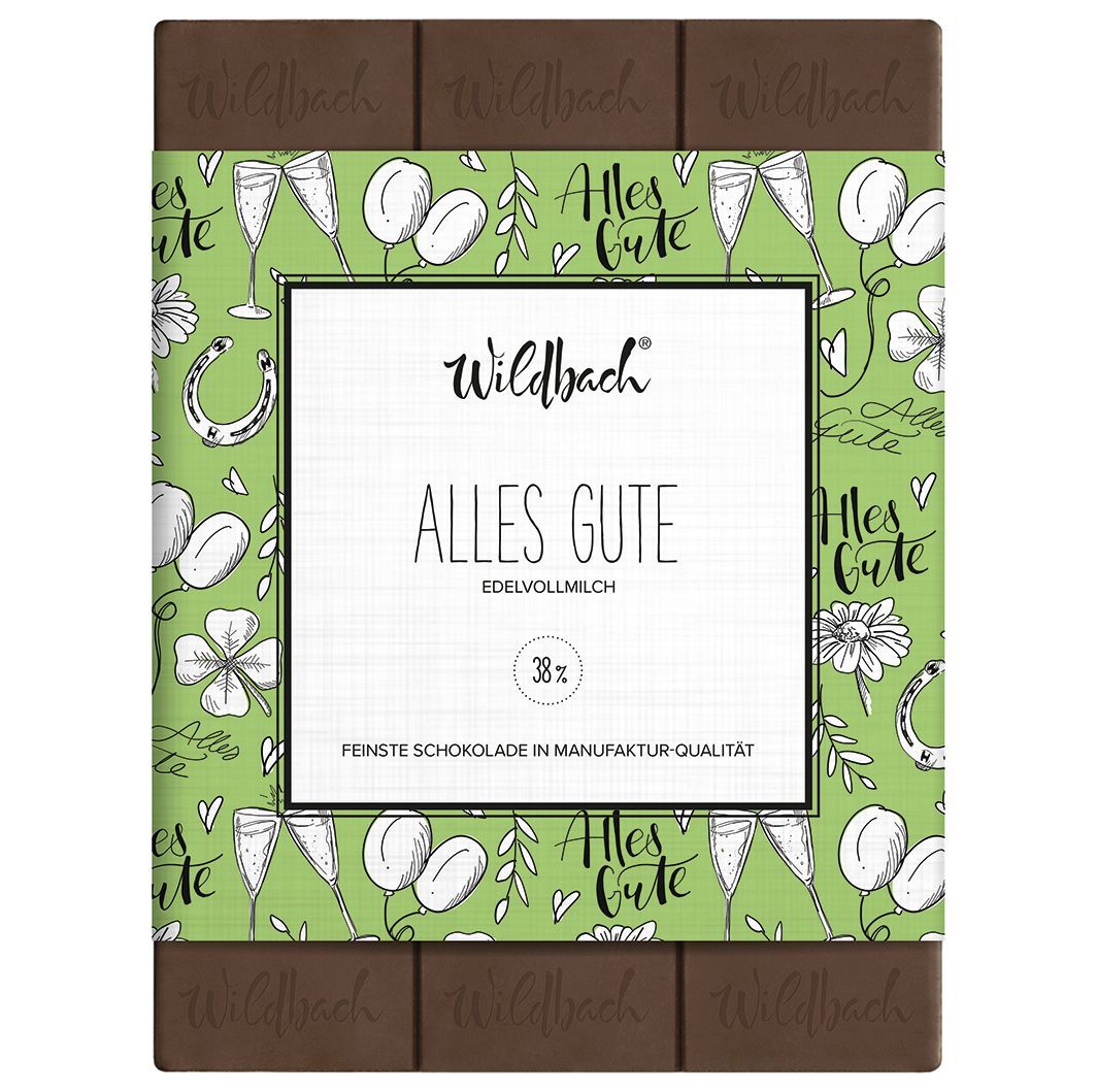 Schokolade "Alles Gute" - ideal zum Geburtstag, zur Prüfung, zu Weihnachten oder einfach nur so