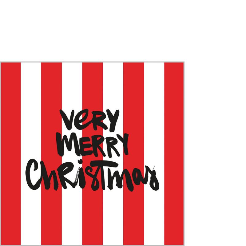 Servietten "Very merry Christmas"