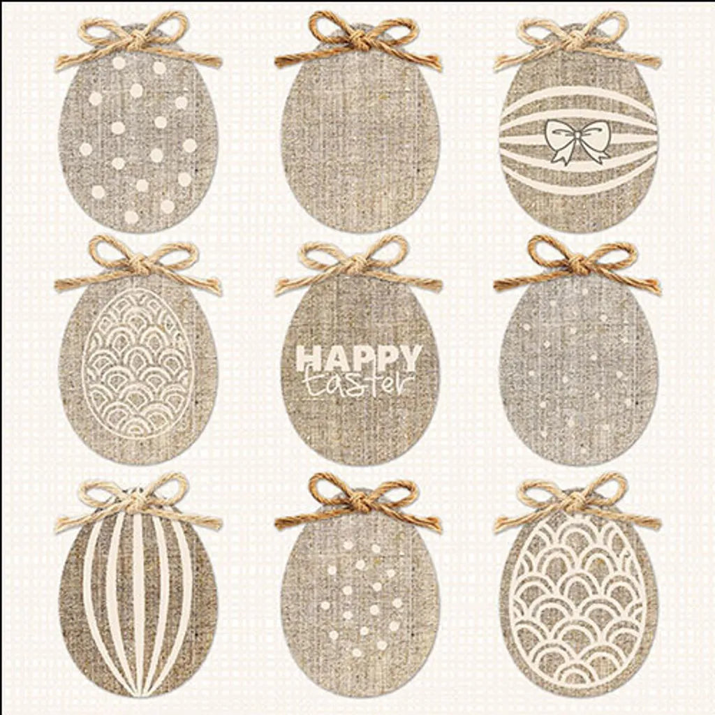 Servietten Ostereier braun