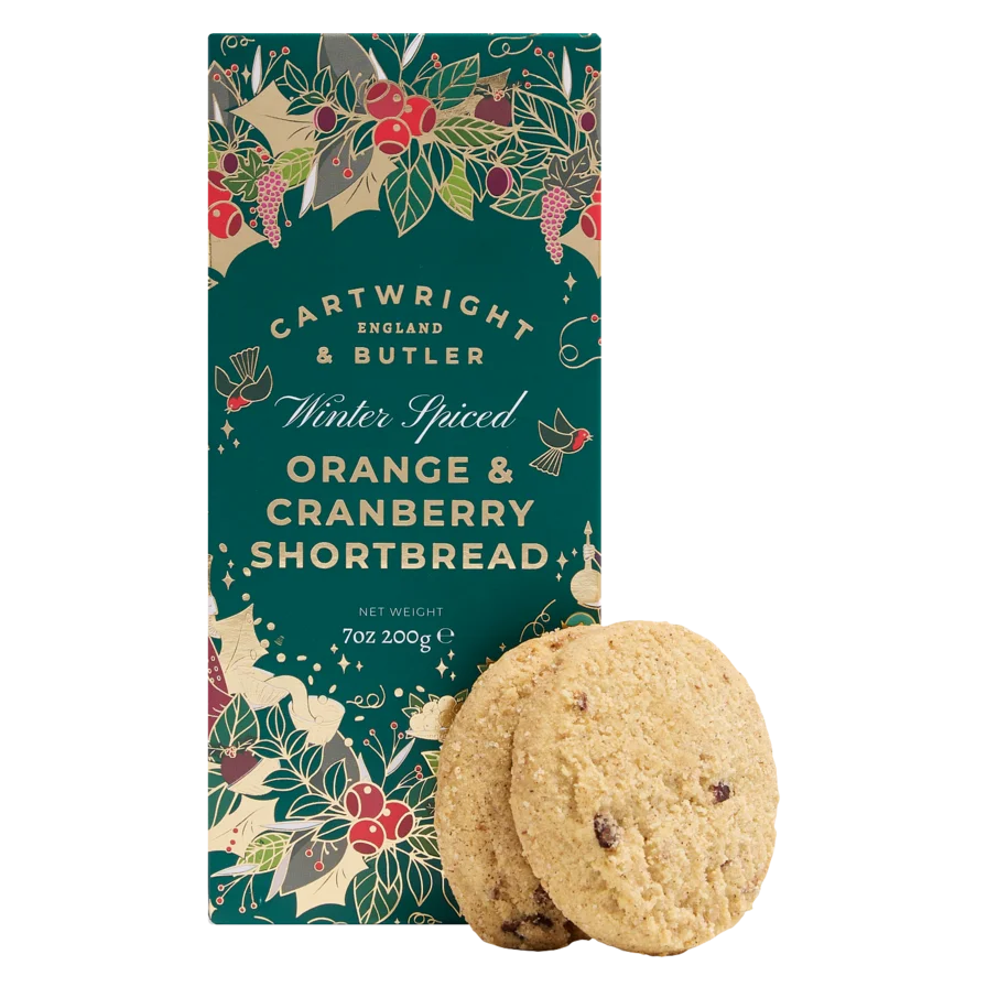 Shortbread mit Orange und Cranberries
