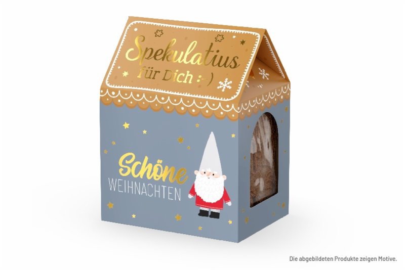 Weihnachts-Spekulatius  "Schöne Weihnachten" (Wichtel)