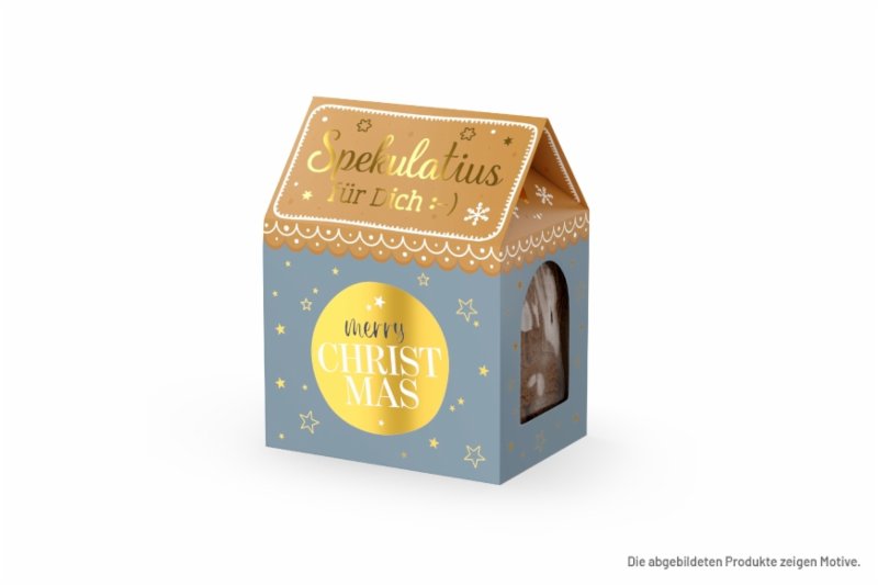 Weihnachts-Spekulatius Häuschen Merry Christmas – Bestandteil der Geschenkbox Big Merry Moments