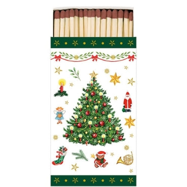 Kleine Weihnachtsüberraschung – Schokolade, Servietten & Streichhölzer