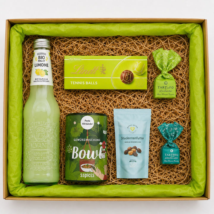 Geschenkbox „Tennis" Das perfekte Geschenk für Tennisfans