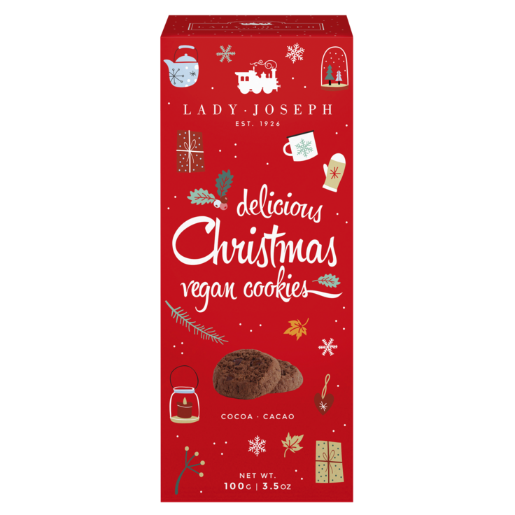 Vegane Weihnachts-Schokoladenkekse – Bestandteil der Geschenkbox Big Merry Moments