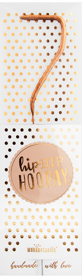 Wunderkerze mit der Ziffer 7 zum Geburtstag und Jubiläum
