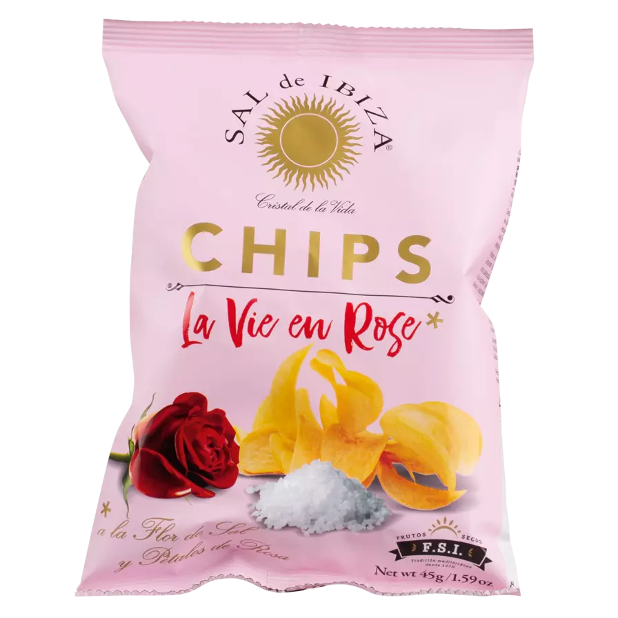 Chips "la vie en rose" von Sal de Ibiza