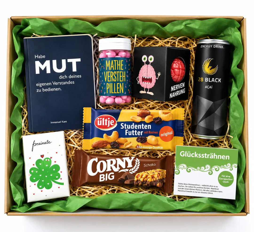 Prüfungs Geschenkbox – fertig verpackt & direkt versandbereit