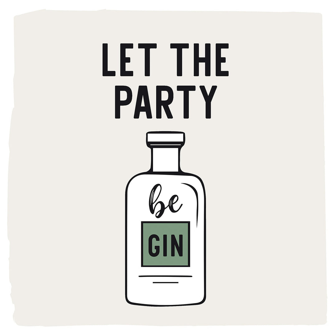 Servietten "Let the party be Gin"