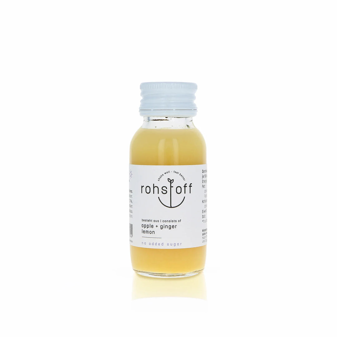 Mini Rohstoff Ingwer Apfel Zitrone Drink