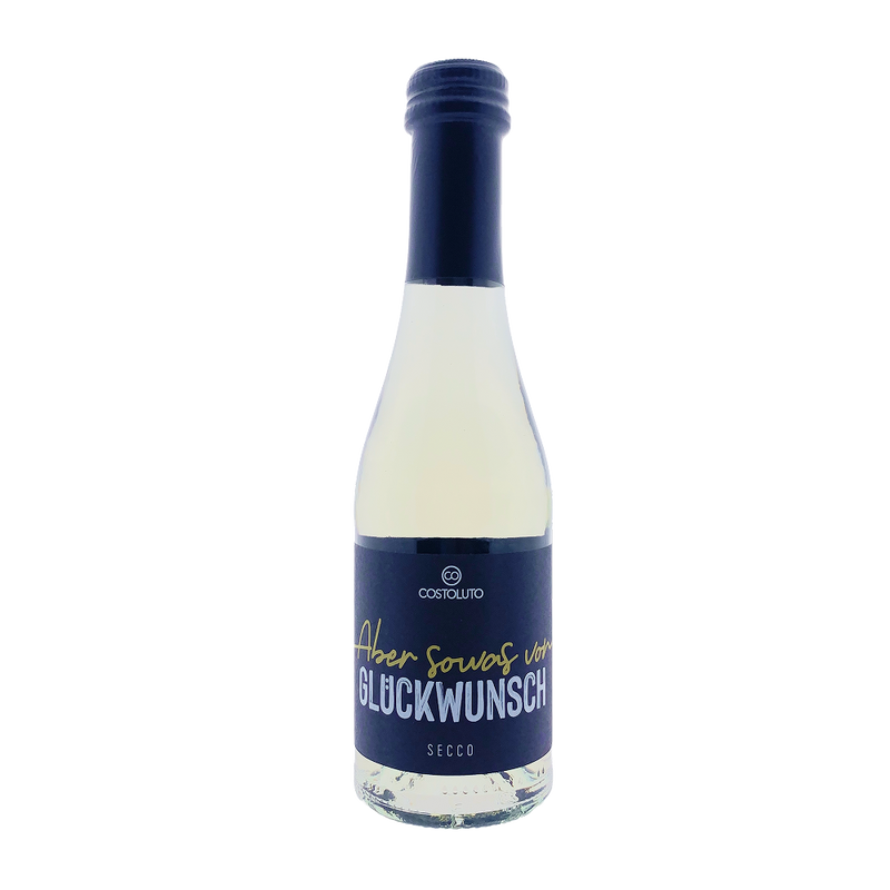 Piccolo-Secco "Aber sowas von Glückwunsch" ideal zum Gratulieren