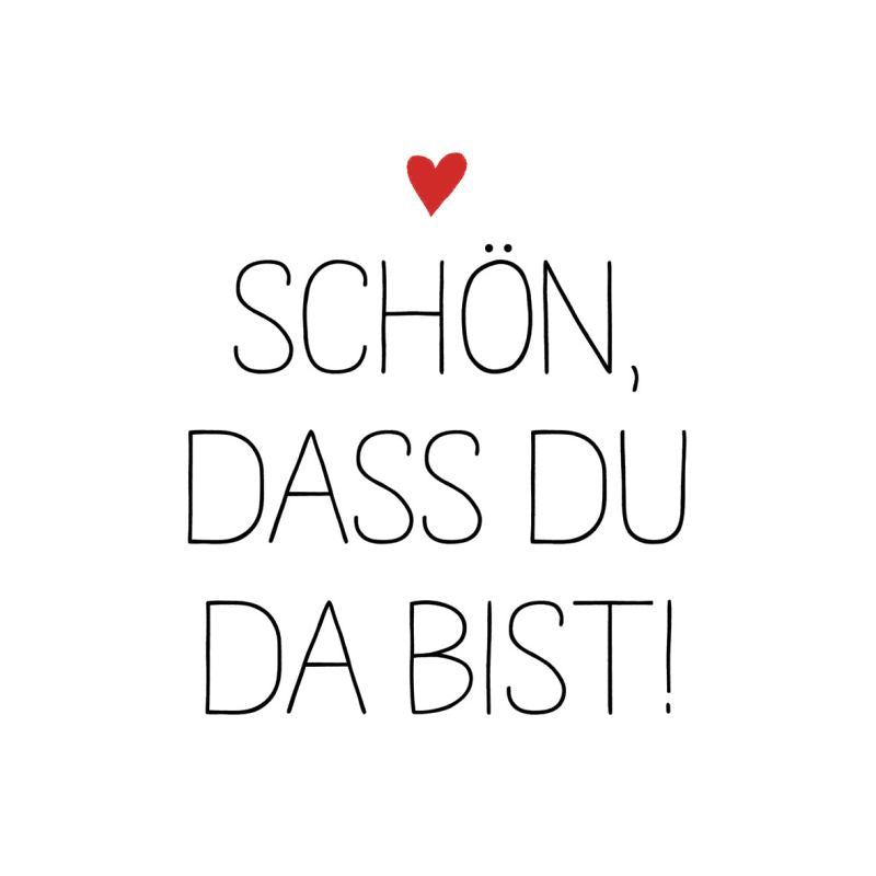 Servietten "Schön, dass du da bist"