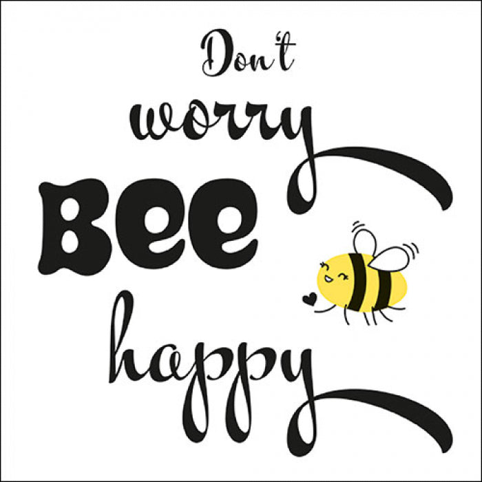 Servietten "Don't worry bee happy"