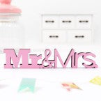 Holz-Schriftzug "Mr. & Mrs."