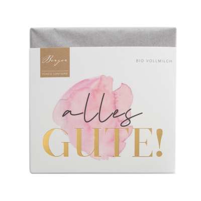 schokolade  "alles gute" bio feinkostschokolade