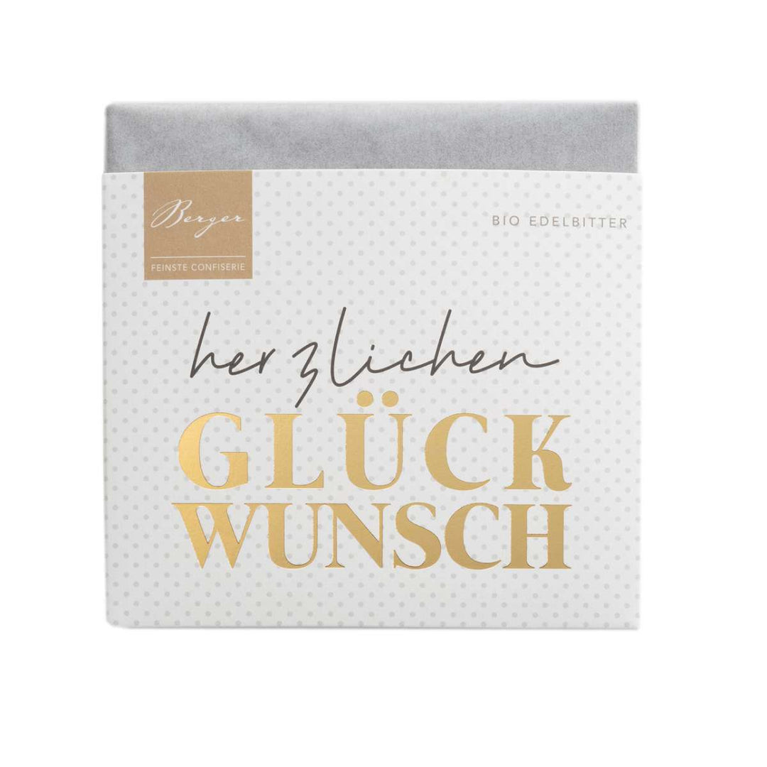 Schokolade  "Herzlichen Glückwunsch"  Feinkostschokolade - ooobox