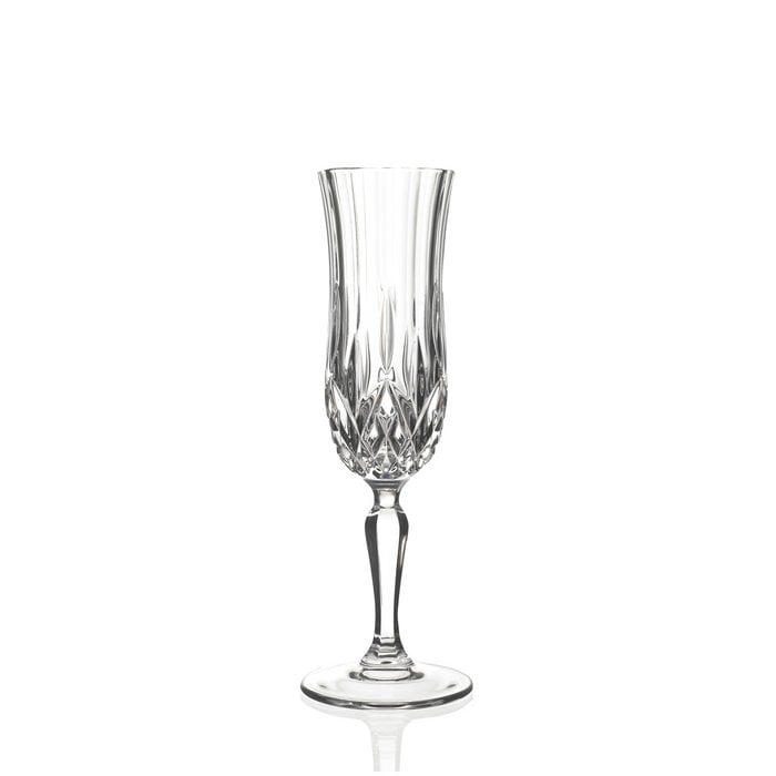 Sekt & Champagner Glas mit Kristall-Struktur