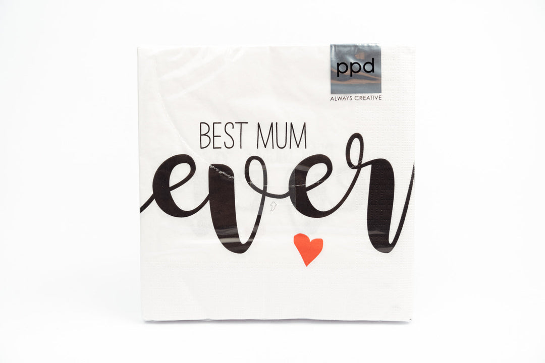 servietten "best mum ever"