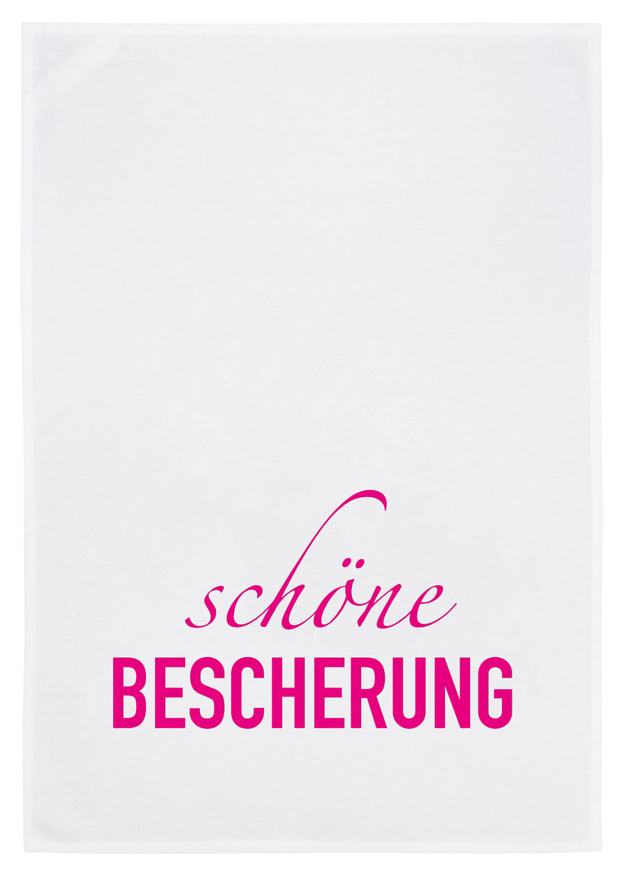 geschirrtuch "schöne bescherung"