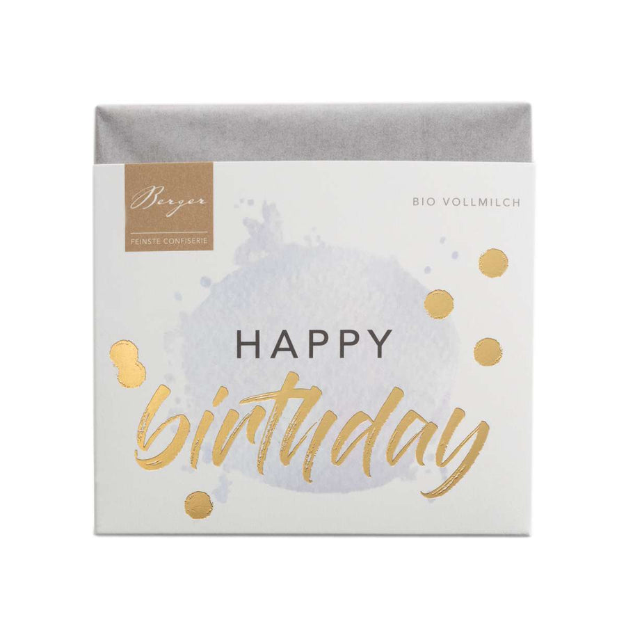 schokolade bio  "happy birthday to you" vollmilch feinkostschokolade