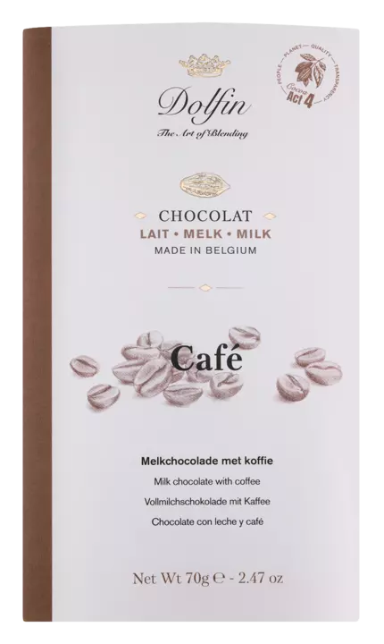 schokolade "cafe" vom belgischen chocolatier dolfin