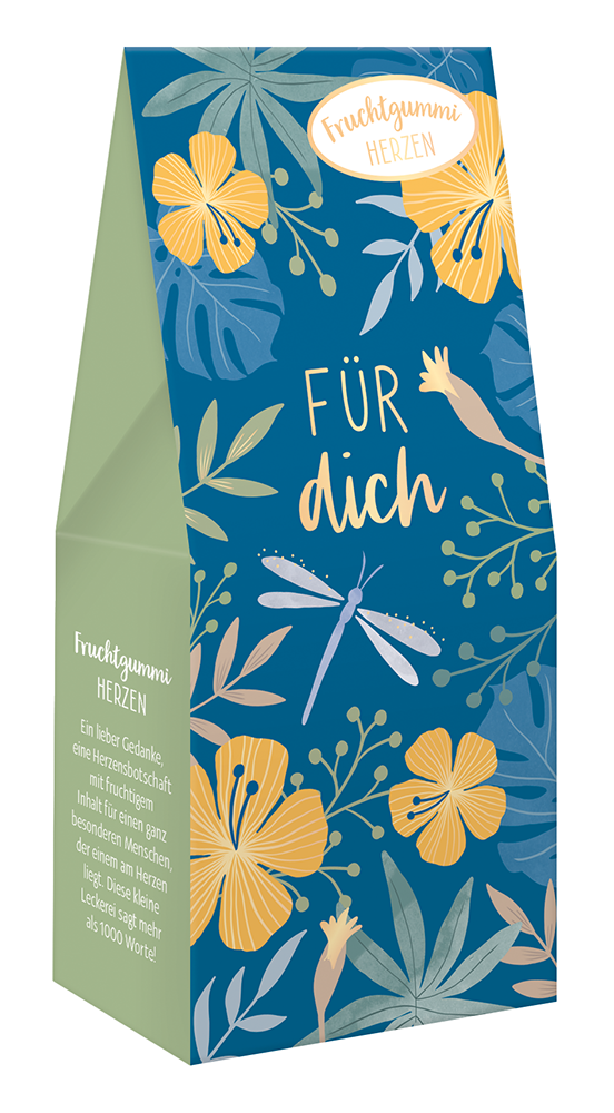 Fruchtgummi Herzen "Für dich"