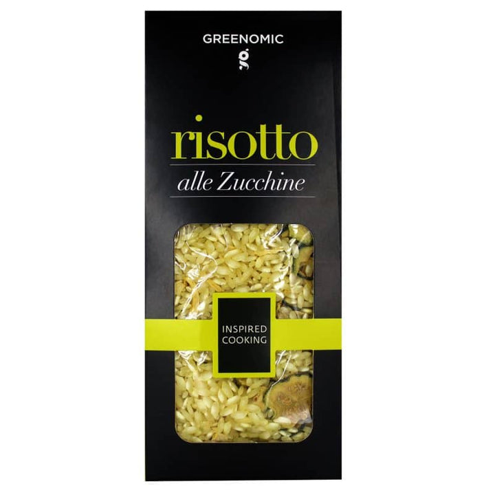 risotto mit zucchini und safran in bioqualität